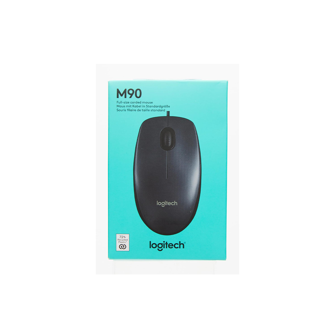 Logitech Wired Mouse M90 - Grey in Qatar Logitech Wired Mouse M90 - Grey in Qatar